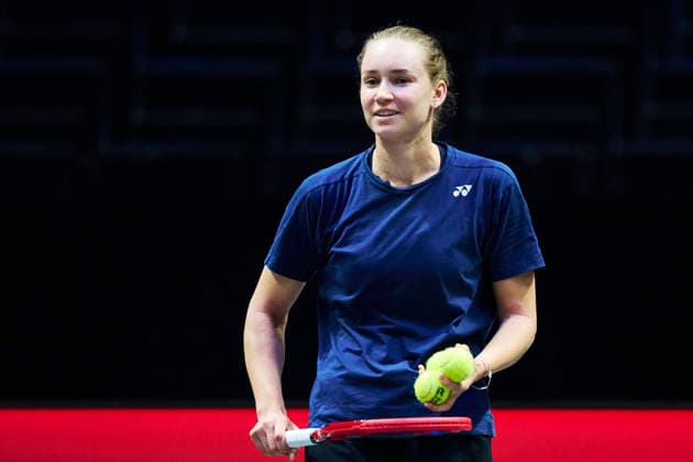 SHENZHEN, CHINA - DECEMBER 25: Elena Rybakina of Kazakhstan attends a training session of the 2025 World Tennis Continental Cup on December 25, 2025 in Shenzhen, Guangdong Province of China.  Copyright: xVCGx 111612020182