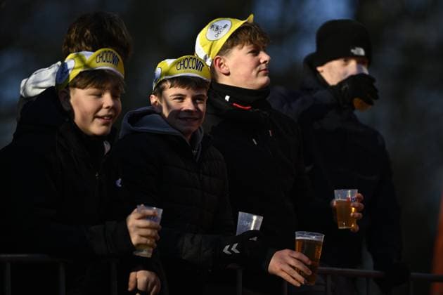 Supporters are pictured during the men s elite race of the World Cup cyclocross cycling event in Gavere on Friday 26 December 2025, stage 7 (out of 12) of the UCI World Cup competition. JASPERxJACOBS  x151554366x