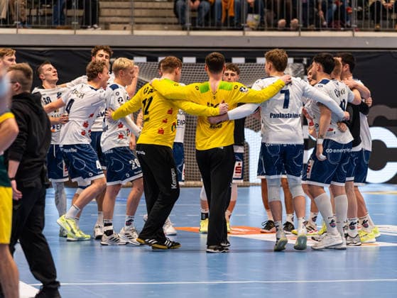 Victory for 1 VfL Potsdam VfL Eintracht Hagen vs 1 VfL Potsdam, Handball, 2 Bundesliga, Matchday 17, Season 2025 2026, 26 12 2025 VfL Eintracht Hagen vs 1 VfL Potsdam, Handball, 2 Bundesliga, Matchday 17, Season 2025 2026, 26 12 2025 Hagen Copyright: xEibner-Pressefoto DamianxKruczynx EP_DKI