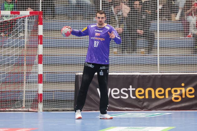 26 12 2025, Handball, Season 2025 2026, 2 Handball Bundesliga, 17 Matchday, TuSEM Essen TuS Ferndorf, Goalkeeper Dominik Plaue TuSEM Essen , Essen Am Hallo NRW Germany xRHR PHOTO DEx Copyright: DennisxEwert RHR-FOTOx RHR-FOTO DE