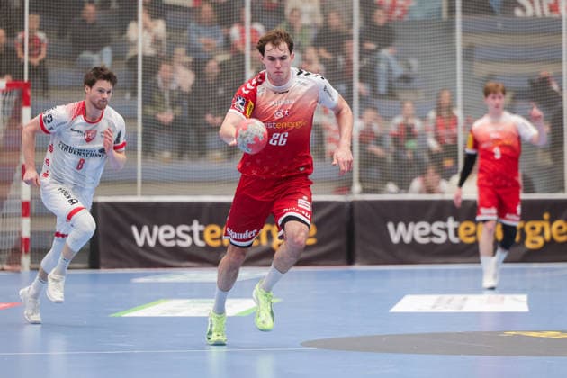 26 12 2025, Handball, Season 2025 2026, 2 Handball Bundesliga, 17 Matchday, TuSEM Essen TuS Ferndorf, Tom Wolf TuSEM Essen , Essen Am Hallo NRW Germany xRHR PHOTO DEx Copyright: DennisxEwert RHR-FOTOx RHR-FOTO DE
