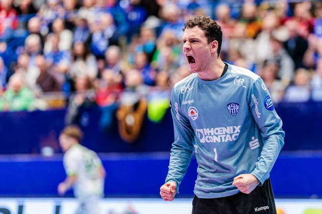 Constantin Moestl TBV Lemgo Lippe, 01 jubelt freut sich GER, TBV Lemgo Lippe vs HSG Wetzlar, Handball, 1 Bundesliga, 19 Matchday, Season 2025 2026, 26 12 2025 GER, TBV Lemgo Lippe vs HSG Wetzlar, Handball, 1 Bundesliga, 19 Matchday, Season 2025 2026, 26 12 2025 Lemgo Copyright: xEibner-Pressefoto JanxRollingerx EP_JSK