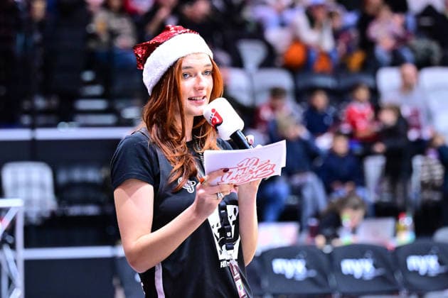 26 12 2025 Basketball Season 2025 2026 2 Bundesliga Pro A 15 Matchday Nuremberg Falcons Basketball Club NBC Giessen 46ers AlSch xalxscx Sophie Hallensprecherin
