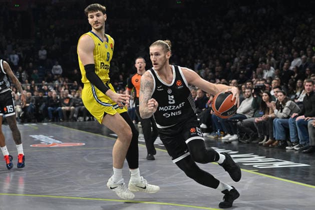 PARTIZAN vs MACCABI TEL AVIV DYLAN OSETKOWSKI Dilan Osetkovski basketball Partizan vs Maccabi Tel Aviv Euroleague, Beogradska arena, Belgrade 26.12.2025 Foto: BASKETBALL, EUROLEAGUE, PARTIZAN, MACCABI TEL AVIV Belgrade Belgrade arena Serbia Copyright: xMarkoxMetlas xMNxPressx