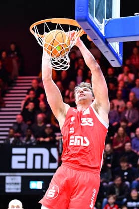 26 12 2025 Basketball Season 2025 2026 2 Bundesliga Pro A 15 Matchday Nuremberg Falcons Basketball Club NBC Giessen 46ers AlSch xalxscx Brandton Dean Chatfield 33, Nuremberg Falcons BC NBC