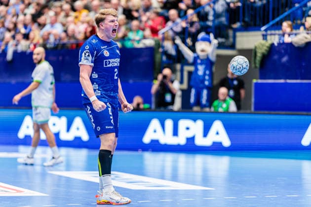 Lukas Hutecek TBV Lemgo Lippe, 02 jubelt freut sich GER, TBV Lemgo Lippe vs HSG Wetzlar, Handball, 1 Bundesliga, 19 Matchday, Season 2025 2026, 26 12 2025 GER, TBV Lemgo Lippe vs HSG Wetzlar, Handball, 1 Bundesliga, 19 Matchday, Season 2025 2026, 26 12 2025 Lemgo Copyright: xEibner-Pressefoto JanxRollingerx EP_JSK