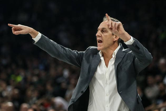 Partizan v Maccabi Tel Aviv - EuroLeague BELGRADE, SERBIA - DECEMBER 26: Head Coach Oded Kattash of Maccabi Tel Aviv follows the EuroLeague round 18 basketball match between Partizan and Maccabi Tel Aviv at Beogradska Arena in Belgrade, Serbia on December 26, 2025. Filip Stevanovic Anadolu Belgrade Serbia. Editorial use only. Please get in touch for any other usage.  Copyright: x2025xAnadoluxFilipxStevanovicx