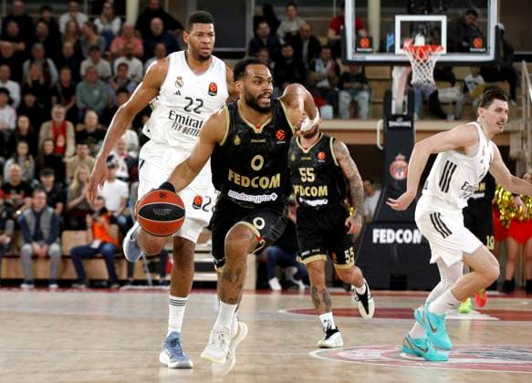 BASKET MONACO - REAL MADRID PHOTOPQR NICE MATIN Jean François Ottonello ; Monaco ; 26 12 2025 ; AS MONACO vs REAL MADRID - 18e journee Euroligue de Basket 25 26 - 0 Elie Okobo Monaco France  Copyright: xPHOTOPQR NICExMATIN MAXPPPxJeanxFrançoisxOttonellox 20251226NIM8498 20251226NIM8498