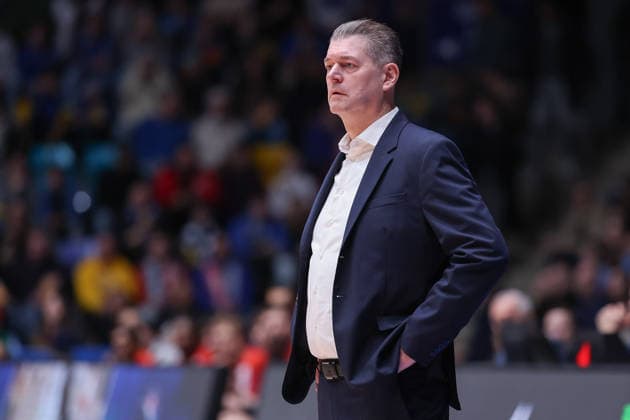 Frankfurt Skyliners FC Bayern Munich Basketball, easyCredit BBL Headcoach Klaus Perwas Skyliners Match of the easyCredit BBL between Frankfurt Skyliners and FC Bayern Basketball on December 26, 2025 at the Süwag Energie ARENA in Frankfurt am Main , Frankfurt am Main Hessen Germany Süwag Energie ARENA