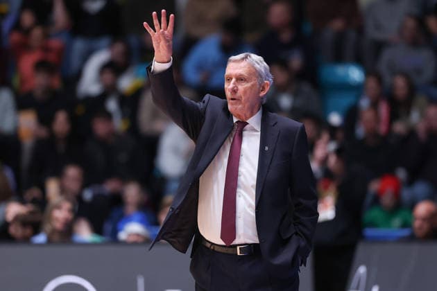 Frankfurt Skyliners FC Bayern Munich Basketball, easyCredit BBL Coach Svetislav Pesic FC Bayern Game of the easyCredit BBL between Frankfurt Skyliners and FC Bayern Basketball on December 26, 2025 at the Süwag Energie ARENA in Frankfurt am Main , Frankfurt am Main Hessen Germany Süwag Energie ARENA