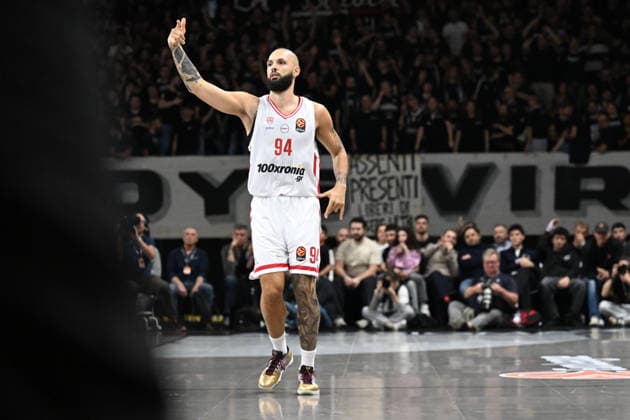 Evan Fournier Virtus Bologna - Olympiacos Piraeus Euroleague 2025 26 Round 18 Bologna, 26 12 2025 Foto E. Coppola Ciamillo-Castoria Bologna  Copyright: xEgiziaxCoppolax