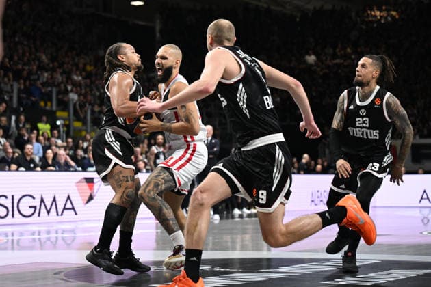 Evan Fournier Virtus Bologna - Olympiacos Piraeus Euroleague 2025 26 Round 18 Bologna, 26 12 2025 Foto E. Coppola Ciamillo-Castoria Bologna  Copyright: xEgiziaxCoppolax