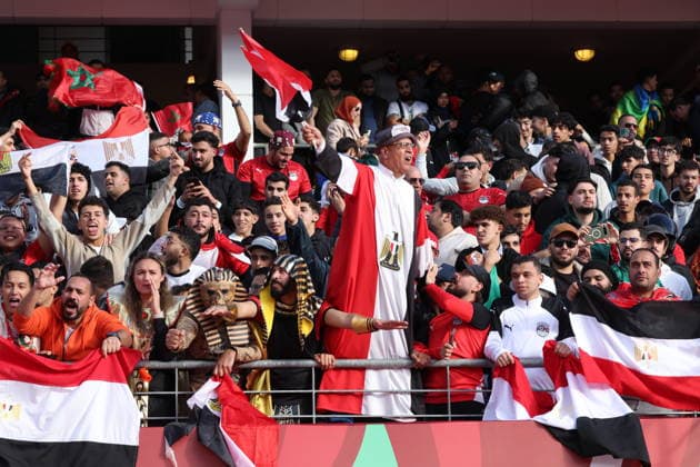 Egypt v South Africa - Africa Cup of Nations AGADIR, MOROCCO - DECEMBER 26: Fans are seen during the 35th Africa Cup of Nations (AFCON 2025) Group B match between Egypt and South Africa at Adrar Stadium in Agadir, Morocco on December 26, 2025. Stringer Anadolu Agadir Morocco. Editorial use only. Please get in touch for any other usage.  Copyright: x2025xAnadoluxStringerx