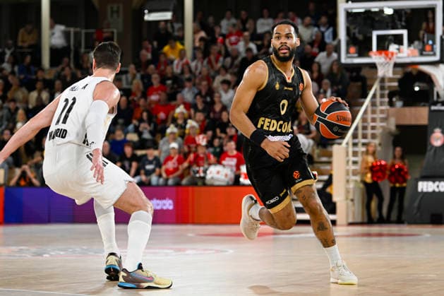BASKET-BALL : AS Monaco VS Real Madrid Basketball - Turkish Airlines EuroLeague - 26 12 2025 Elie Okobo (ASM) - Turkish Airlines EuroLeague match between AS Monaco and Real Madrid Basketball on December 26, 2025 at the Louis II Stadium in Monaco. MonacoMonaco  Copyright: xWilliamxCannarellax