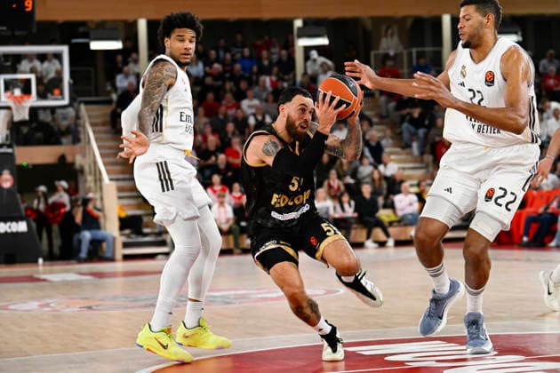 BASKET-BALL : AS Monaco VS Real Madrid Basketball - Turkish Airlines EuroLeague - 26 12 2025 Mike James (ASM) - Turkish Airlines EuroLeague match between AS Monaco and Real Madrid Basketball on December 26, 2025 at the Louis II Stadium in Monaco. MonacoMonaco  Copyright: xWilliamxCannarellax
