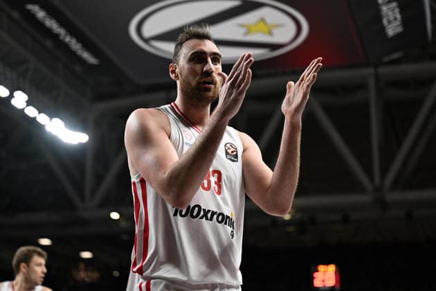 Nikola Milutinov Virtus Bologna - Olympiacos Piraeus Euroleague 2025 26 Round 18 Bologna, 26 12 2025 Foto E. Coppola Ciamillo-Castoria Bologna  Copyright: xEgiziaxCoppolax