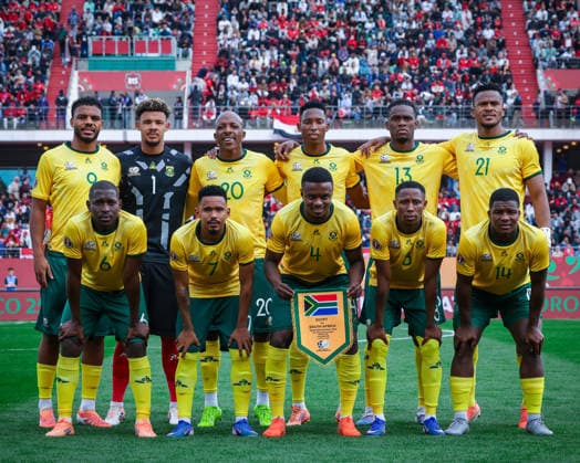 Egypt vs South Africa match at the African Cup of Nations 2025 - Group B South Africa team photo before the match between Egypt vs South Africa in the African Cup of Nations 2025 - Group B at Grand Stade D Agadir , Agadir, Morocco Agadir Agadir Morocco Copyright: xMohamedxTageldinx