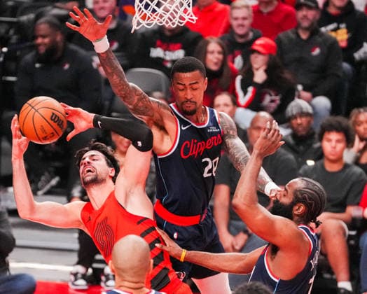 Basketball, NBA, Portland Trail Blazers - Los Angeles Clippers