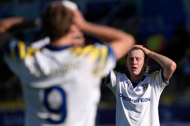 Mathias Lovik (Parma Calcio) looks dejected, Serie A, Parma Calcio 1913 v ACF Fiorentina, Ennio Tardini Stadium, December 27, 2025, Parma, Italy.