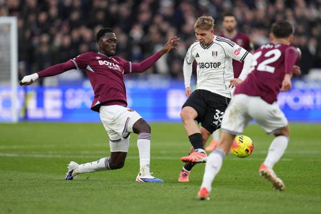 Premier League West Ham United v Fulham during the Premier League match West Ham United vs Fulham at London Stadium, London, United Kingdom, 27th December 2025 (Photo by Harvey Murphy News Images) Copyright: xHarveyxMurphy NewsxImagesx