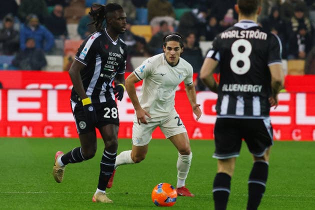 Lazio™s Matteo Cancellieri during the Serie A soccer match between Udinese and Lazio at the Bluenergy Stadium in Udine, north east Italy - Saturday, December 27,2025 - soccer  Copyright: xAndreaxBressanutti LaPressex