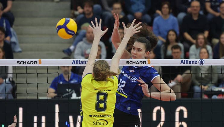 Stuttgart , Volleyball Bundesliga Allianz MTV Stuttgart vs SSC Palmberg Schwerin , Lucia Varela Gomez Stuttgart