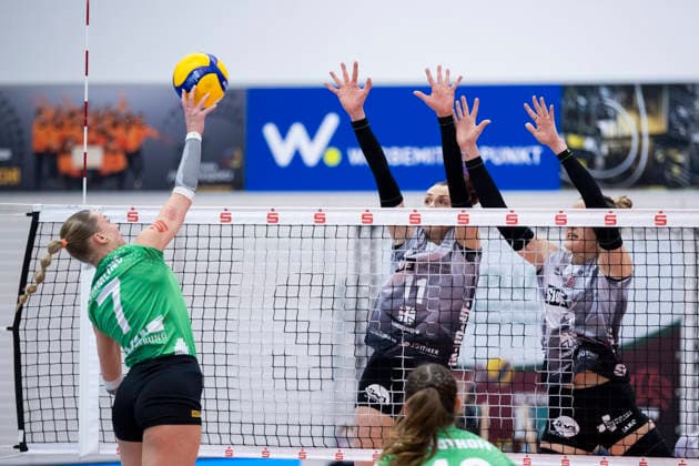 Volleyball, VBL, Schwarz-Weiß Erfurt - USC Münster