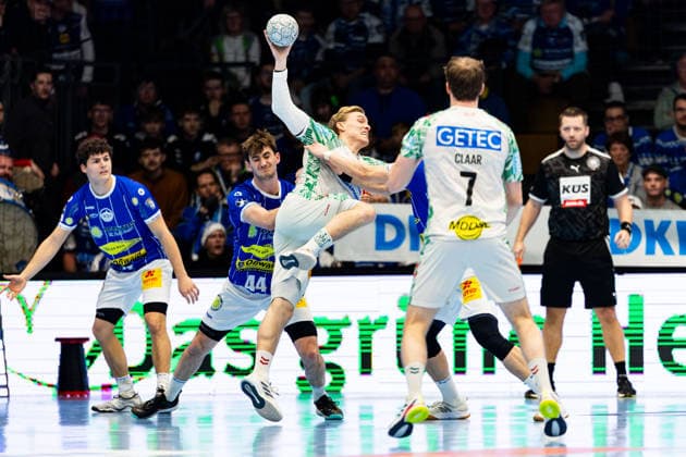 27 12 2025, GER, Handball, Men, Season 25 26, Daikin 1 Bl, 19 Matchday, ThSV Eisenach SC Magdeburg Gisli Thorheir Kristjansson SC Magdeburg 99817 Eisenach Werner Assmann Halle Am Sportp Thueringen Germany