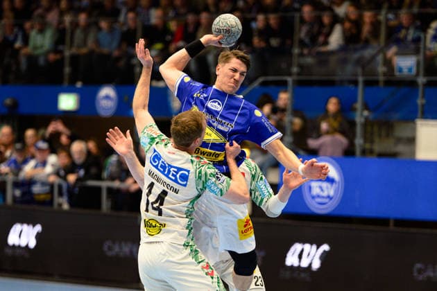 Oskar Joelsson ThSV Eisenach, 3 , Omar Ingi, Magnusson Rueckraum Rechts, SC Magdeburg, 14 , Magnus, Saugstrup Kreislaeufer, SC Magdeburg, 23 GER, ThSV Eisenach vs SC Magdeburg, Handball, Bundesliga, Matchday 19, Season 2025 2026, 27 12 2025 GER, ThSV Eisenach vs SC Magdeburg, Handball, Bundesliga, Matchday 19, Season 2025 2026, 27 12 2025 Eisenach Copyright: xEibner-Pressefoto MartinxHerbstx EP_MHT