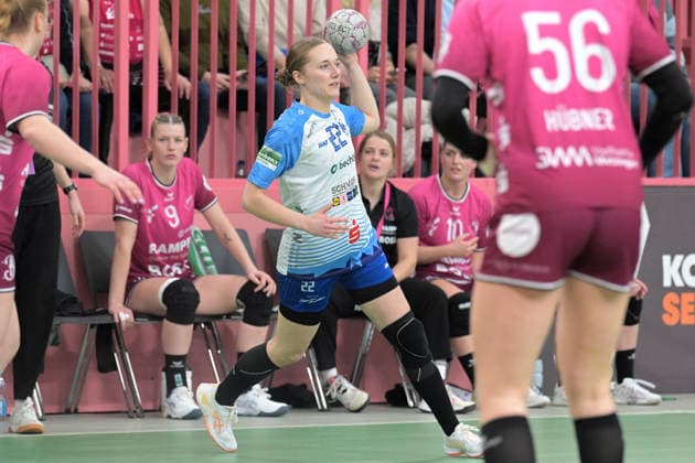 Meret Ossenkopp Sport Union Neckarsulm, 22 TusSies Metzingen vs Sport Union Neckarsulm, Handball, Alsco HBF, 9 League Matchday, Season 2025 2026, 27 12 2025 TusSies Metzingen vs Sport Union Neckarsulm, Handball, Alsco HBF, 9 League Matchday, Season 2025 2026, 27 12 2025 Tuebingen Copyright: xEibner-Pressefoto TobiasxBaurx EP_TBR