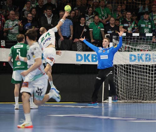 GER HBL Season 2025 2026 FÜCHSE Berlin vs FrischAuf Göppingen, 27 12 25, Max Schmeling Halle, Berlin, Marcel SCHILLER FrischAuf Göppingen 24 , Lasse LUDWIG Füchse Berlin 1