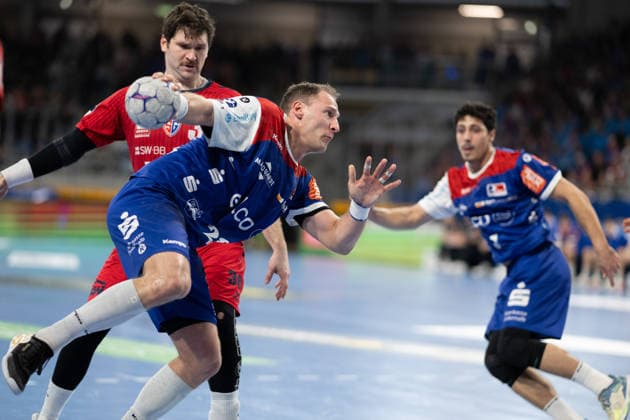 Tobias Heinzelmann HBW Balingen Weilstetten, 28 , SG BBM Bietigheim vs HBW Balingen Weilstetten, Handball, 2 Bundesliga, Matchday 17, Season 2025 2026, 27 12 2025 Eibner Pressefoto Andreas Ulmer SG BBM Bietigheim vs HBW Balingen Weilstetten, Handball, 2 Bundesliga, Matchday 17, Season 2025 2026, 27 12 2025 Bietigheim Copyright: xEibner-Pressefoto AndreasxUlmerx EP_AUR