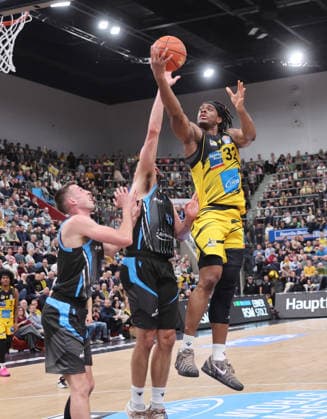 Ludwigsburg , easyCredit Basketball Bundesliga MHP Riesen Ludwigsburg vs Science City Jena , Keeshawn Kellman Riesen