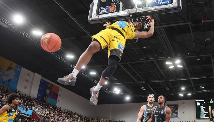 Ludwigsburg , easyCredit Basketball Bundesliga MHP Riesen Ludwigsburg vs Science City Jena , Keeshawn Kellman Riesen