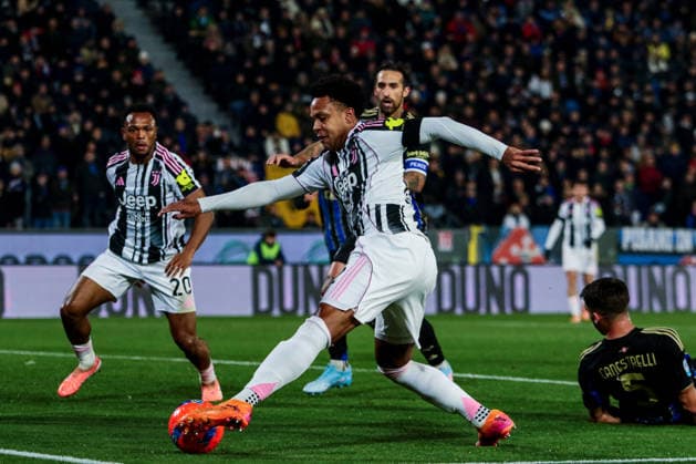 Weston McKennie of Juventus FC during Pisa SC vs Juventus FC, Italian soccer Serie A match in Pisa, Italy, December 27 2025  Copyright: xRaffaelexConti IPAxSportx xipa-agency.netx xx IPA_69503287 IPA_Agency_IPA69503287