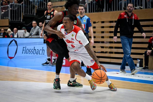 Barmer 2 Basketball Bundesliga ProA Rheinstars Köln vs Bayer Giants Leverkusen, 27 12 2025 Cedric Cezell Russell Jr RheinStarsKöln 0 , Barmer 2 Basketball Bundesliga ProA Rheinstars Köln vs Bayer Giants Leverkusen on 27 12 2025 at the Castello Düsseldorf in Düsseldorf Nordrhein Westfalen Copyright: xBEAUTIFULxSPORTS Mueller-Laschetx