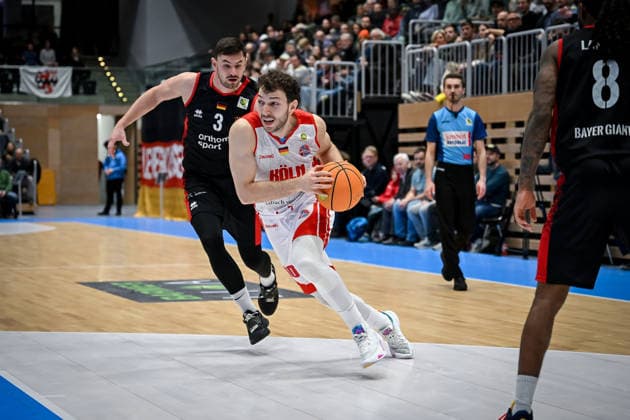 Barmer 2 Basketball Bundesliga ProA Rheinstars Köln vs Bayer Giants Leverkusen, 27 12 2025 Haris Hujic RheinStarsKöln 10 , Barmer 2 Basketball Bundesliga ProA Rheinstars Köln vs Bayer Giants Leverkusen on 27 12 2025 at the Castello Düsseldorf in Düsseldorf Nordrhein Westfalen Copyright: xBEAUTIFULxSPORTS Mueller-Laschetx