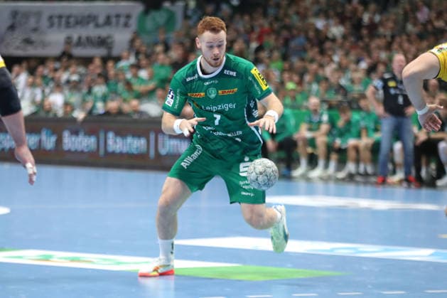 Handball DAIKIN HBL, SC DHfK Leipzig Rhein Neckar Löwen 27 12 2025 Tomas Piroch 7, SC DHfK Leipzig Handball, DAIKIN HBL, 1 Bundesliga, Season 2025 2026, 19 Matchday SC DHfK Leipzig vs Rhein Neckar Löwen on 27 12 2025 at Quarterback Immobilien Arena Leipzig Copyright: xBEAUTIFULxSPORTS JanxKaeferx
