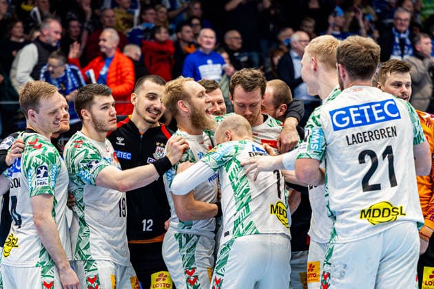 27 12 2025, GER, Handball, Men, Season 25 26, Daikin 1 Bl, 19 Matchday, ThSV Eisenach SC Magdeburg SC Magdeburg wins its away match in Eisenach, with in the picture Matthias Musche SC Magdeburg 99817 Eisenach Werner Assmann Halle Am Sportp Thueringen Germany