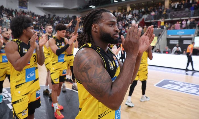 Ludwigsburg , easyCredit Basketball Bundesliga MHP Riesen Ludwigsburg vs Science City Jena , Tray Buchanan Riesen