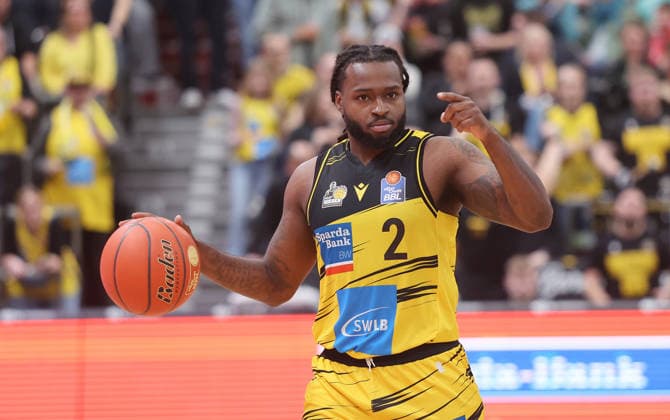 Ludwigsburg , easyCredit Basketball Bundesliga MHP Riesen Ludwigsburg vs Science City Jena , Tray Buchanan Riesen
