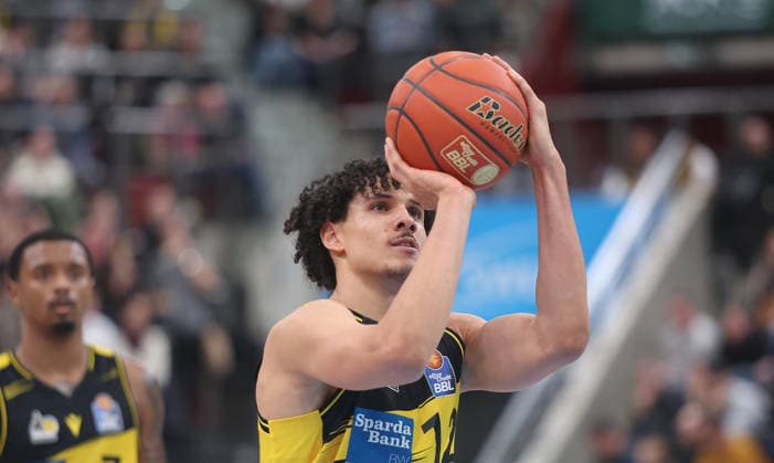 Ludwigsburg , easyCredit Basketball Bundesliga MHP Riesen Ludwigsburg vs Science City Jena , Lenny Anigbata Riesen