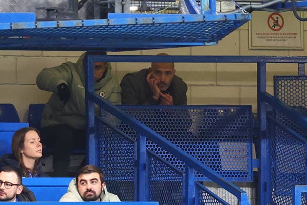 London, England, 27th December 2025. Enzo Maresca, Manager of Chelsea watches from the stands during the Chelsea vs Aston Villa Premier League match at Stamford Bridge, London. Picture credit should read: Paul Terry Sportimage EDITORIAL USE ONLY. No use with unauthorised audio, video, data, fixture lists, club league logos or live services. Online in-match use limited to 120 images, no video emulation. No use in betting, games or single club league player publications. SPI_090_PT_Chelsea_Aston_Villa SPI-4397-0090
