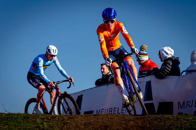 David Haverdings during the UCI Cyclo cross World Cup 2025 men u23 in DENDERMONDE, Belgium on 28 december 2025, photo by Marcel van Dorst EYE4images DeFodi Images