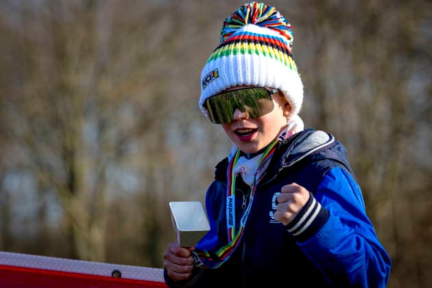 Supporter of Cycle cross during the UCI Cyclo cross World Cup 2025 men u23 in DENDERMONDE, Belgium on 28 december 2025, photo by Marcel van Dorst EYE4images DeFodi Images
