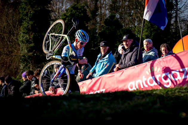 Arthur van den Boer during the UCI Cyclo cross World Cup 2025 men u23 in DENDERMONDE, Belgium on 28 december 2025, photo by Marcel van Dorst EYE4images DeFodi Images