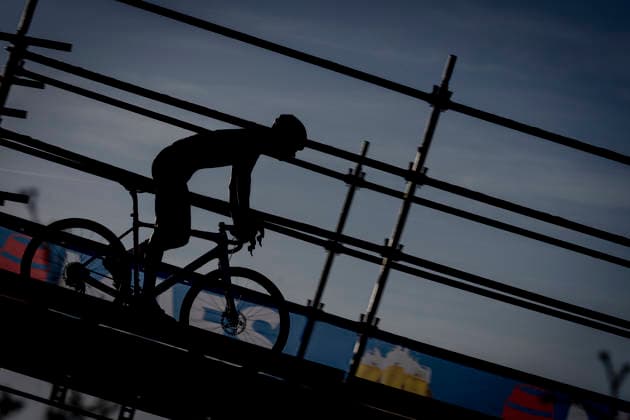 during the UCI Cyclo cross World Cup 2025 men u23 in DENDERMONDE, Belgium on 28 december 2025, photo by Marcel van Dorst EYE4images DeFodi Images