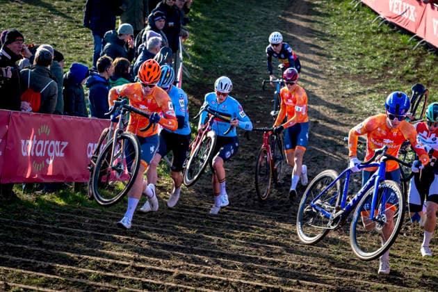Floris Haverdings during the UCI Cyclo cross World Cup 2025 men u23 in DENDERMONDE, Belgium on 28 december 2025, photo by Marcel van Dorst EYE4images DeFodi Images