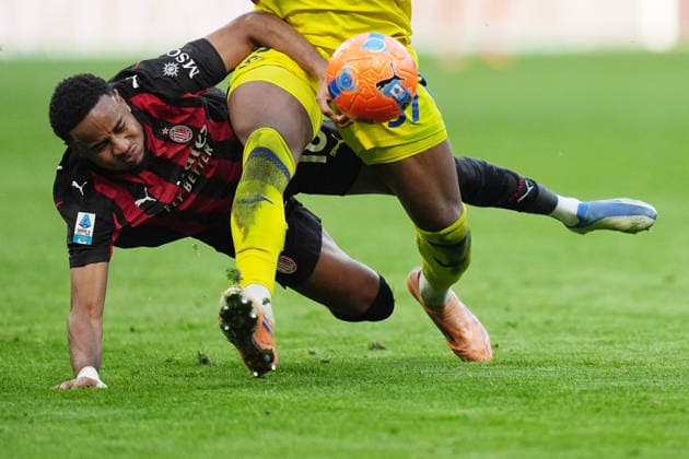 AC Milan s Christopher Nkunku during the Serie A soccer match between Milan and Hellas Verona at the San Siro Stadium in Milan , north Italy - Sunday , December 28 , 2025. - Soccer .  Copyright: xSpada LaPressex