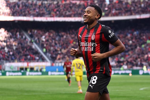 Ac Milan - Hellas Verona FC Christopher Nkunku of Ac Milan celebrates after scoring a goal during the Serie A match beetween Ac Milan and Hellas Verona FC at Stadio Giuseppe Meazza on December 28 2025 in Milano, Italy . Milano Stadio Giuseppe Meazza Italy Copyright: xMarcoxCanonierox